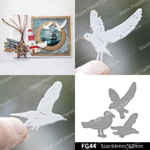 Seagulls Making Scrapbook Metal Cutting Dies Stencil Frame Embossing Template DIY Greeting Card Handmade 2020