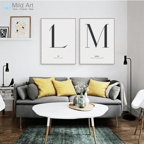 Minimalist Black White Letter Quotes Typography Posters Prints Nordic Living Room Wall Art Pictures Home Decor Canvas Paintings