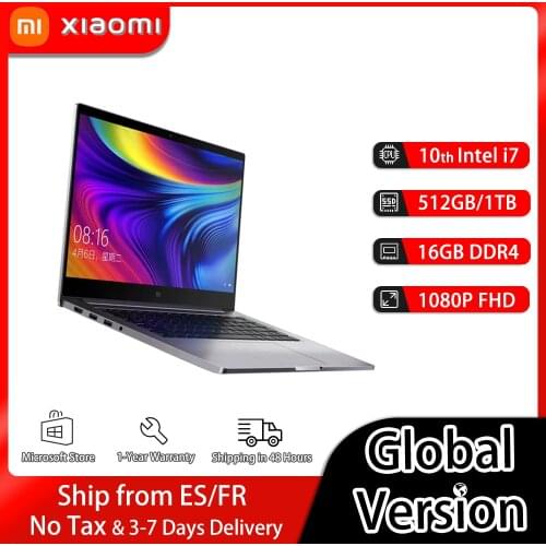 Origianl Xiaomi Laptop Pro 15.6Inch 2020 MX350 Intel Core i7-10510U / i5-10210U 16GB 1TB SSD 100%sRGB Bussiness Notebook PC
