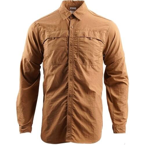 CQB.SHE New Mens Tactical Summer Lightweight Quick Drying Army Military Long Sleeve Outdoor Work Cargo Shirts