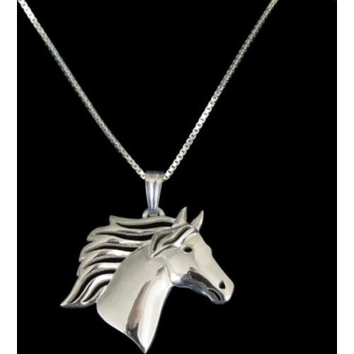 New trendy HOT Sale Horse Head pendant Necklace for women cute charm christmas gift fashion pretty jewelry