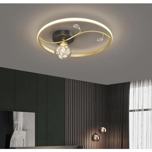 New Ceiling Lights Led String Bedroom Decor Indoor Lighting For Living room Kitchen Dining room Aluminum Modern Gold Lamp