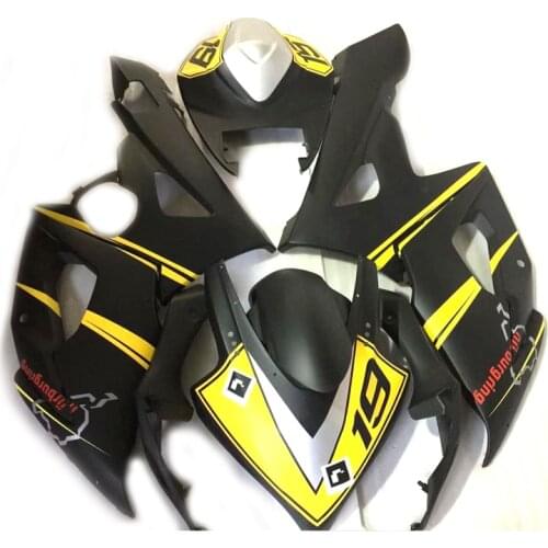 Aftermarket Fairings for SUZUKI GSXR1000 2005 2006 Yellow Black Injection molding fairing kit GSXR 1000 K5 K6 PN225