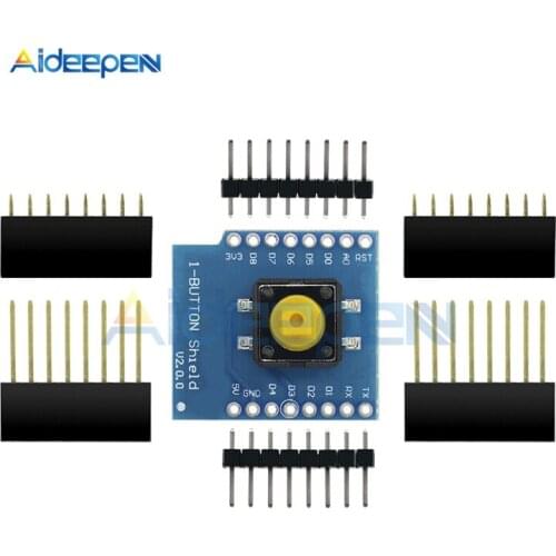 One Button Shield For WeMos D1 Mini Button For D1 Mini Button Switch Module With Pins Standard