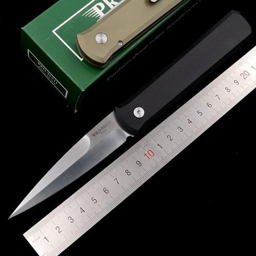 JUFULE ProTech Godfather Mark 154CM blade Aluminum hunt camping Pocket outdoor Survival kitchen EDC Tool Tactical folding knife