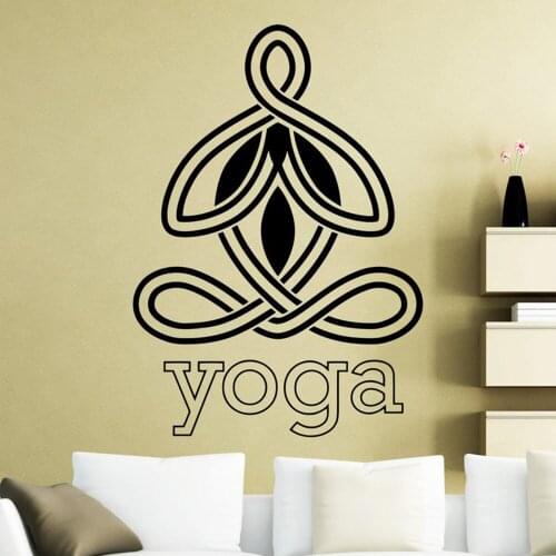 Yoga Wall Sticker Sports Fitness Vinyl decor Decals Home Interior Decoration Waterproof High Quality Mural Wall stickers G268