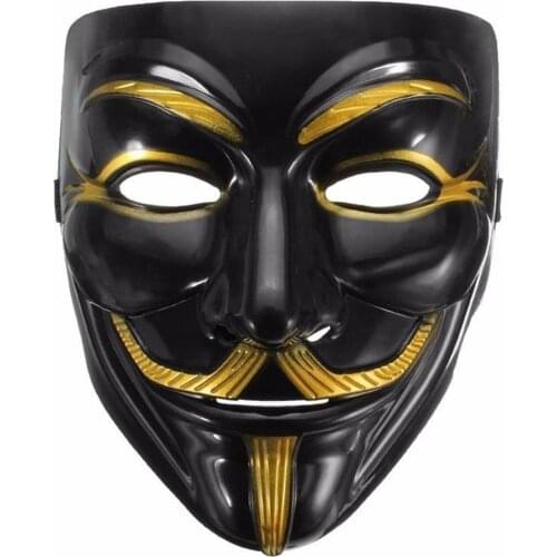 V For Vendetta Mask Guy Fawkes Anonymous Halloween Fancy Dress Costume Cosplay Venetian Carnival Mask Cosplay Costume
