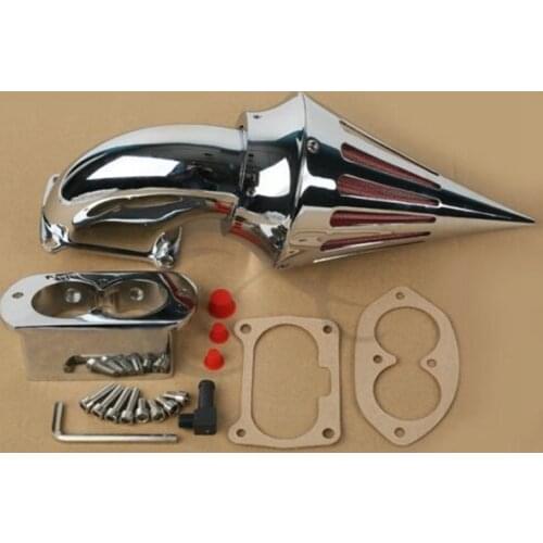 Motorcycle Black/Chrome Spike Air Cleaner Intake Filter For KAWASAKI Vulcan VN1500 VN1600 02-09 03 04 05 06 07 08