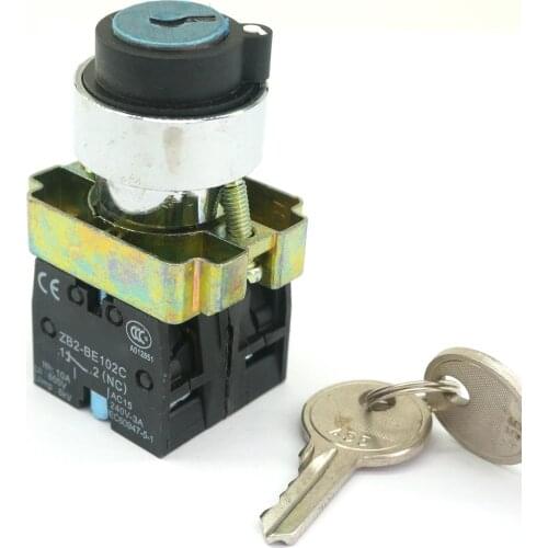 XB2BG45C 1NO + 1NC 2 Positions Momentary Key Select Selector Switch Replaces