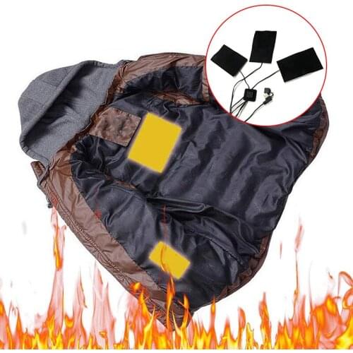 1 pcs Electric Heating Pads Thermal Clothes Warmer Heated Mobile Warming USB Switch For DIY Heated Clothing