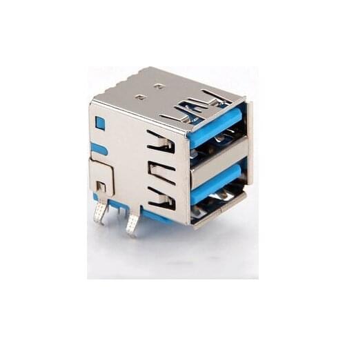 10pcs/lot 2-Port USB 3.0 A Female A/F Connector Jack DIY