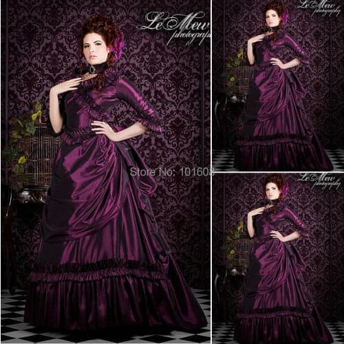 1860S Victorian Corset Gothic/Civil War Southern Belle Ball Gown Dress Halloween dresses CUSTOM MADE R-054