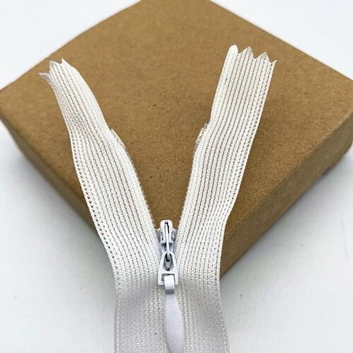 New 5pcs 25-35mm Invisible Lace Zipper Screen Side Color Invisible Zipper Nylon for Sewing Garment Accessories DIY #02