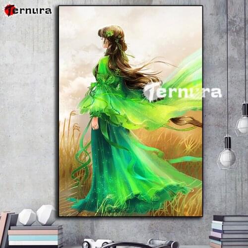 Fantasy beauty Diamond Embroidery Classical Oriental Woman 5D DIY Full Display Diamond Painting Cross Stitch Mosaic Home Decor