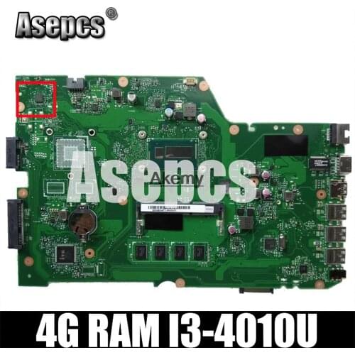 Asepcs X751LA Laptop motherboard For Asus X751LA X751LAB X751LD X751L X751 Test original mainboard 4G RAM I3-4010U
