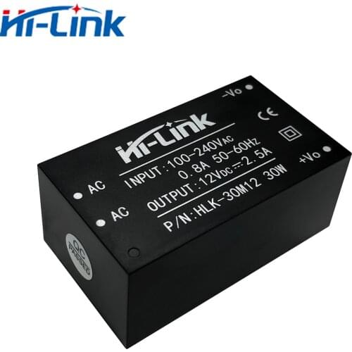 Free Shipping 2pcs/Lot 220V 12V 30W HLK-30M12 AC DC Step-Down Power Supply Converter