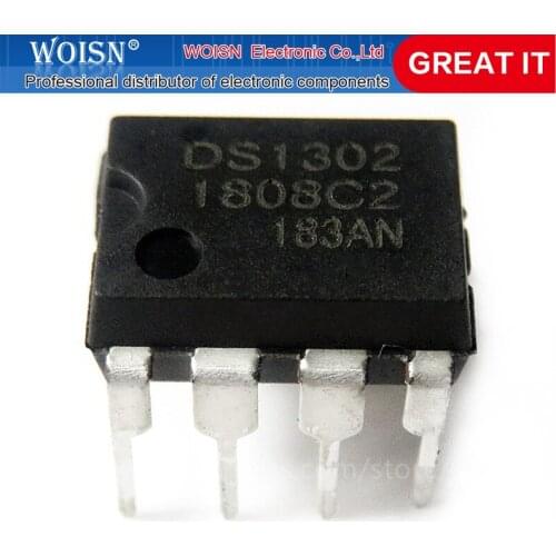 10PCS DS1302N DIP8 Trickle Charge Timekeeping Chip DS1302 DIP new original In Stock