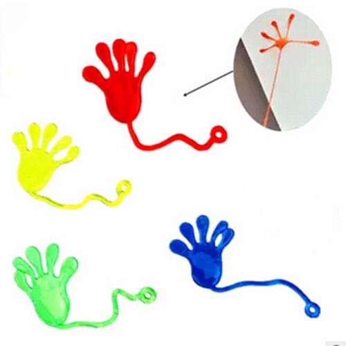 Novelty Funny Elastic Sticky Squishy Slap Hands Palm Children Kid Favor Toys Making Fun Gift Hot Sale