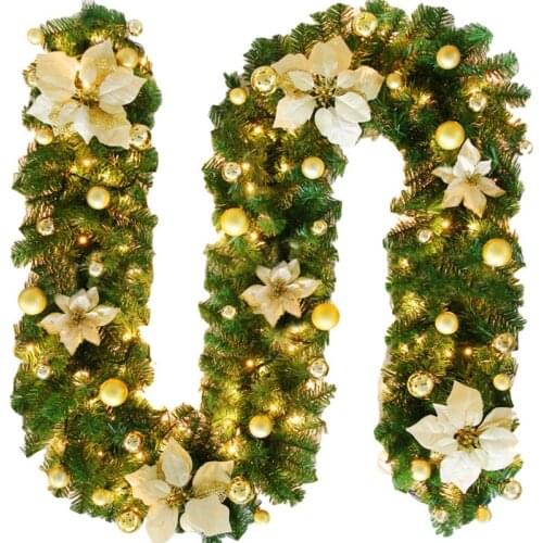 Artificial LED Leaf Garland Plants Vine Fake Foliage Handmade For Home Decor Wedding Decoration DIY Wreath Flower
