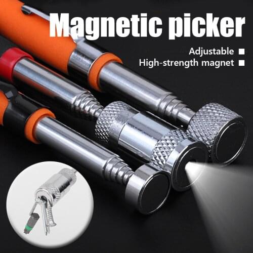 Mini Telescopic Magnetic Magnet Pen Handy Tool Capacity For Picking Up Nut Bolt Extendable Pickup Rod Stick Metal Detector