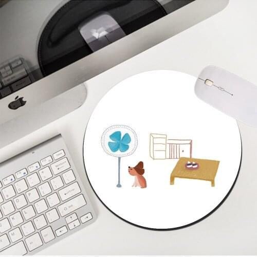 MRGLZY Drop Shipping White Small Mouse Pad Genshin Impact Gamer Kawaii MousePad DeskMat Non-slip Rubber PC Gaming Accessories