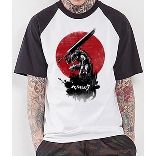 New Berserk T Shirt Men Anime Shirt Funny Cartoon T-shirt Tee Harajuku Japanese Top Tshirt Clothing Funny Women Tshirts