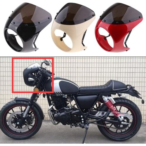 Headlight Fairing w/ Smoke Windshield Windscreen Kit Universal For Harley for Yamaha Motorcycle Accessories