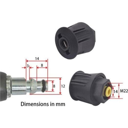 Washer Hose Adapter M22 Connector Converter Power Washer Fitting for Nilfisk