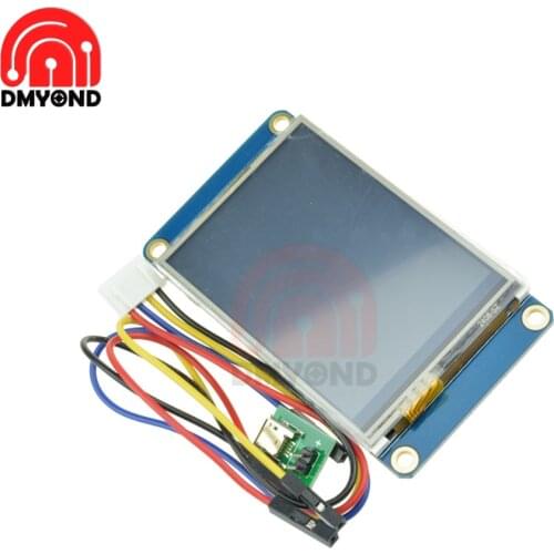 5V 2.4 Inch TFT 320 x 240 Resistive Touch Screen UART HMI LCD Module Display for Arduino Raspberry Pi 2 A+ TFT English Nextion
