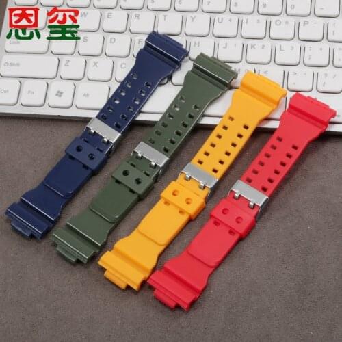 Replacement Strap For Casio G-SHOCK GA GD GL110 100 120 GA700 Silicone 16mm Matte And Glossy Resin Bracelet Accessories