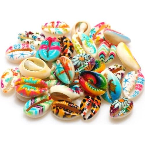 Mixed 20pcs Oval Shell Conch Spacer Beads 10-20mm Marine Natural Crafts For Jewelry Making Diy Necklace Bracelet Accessories