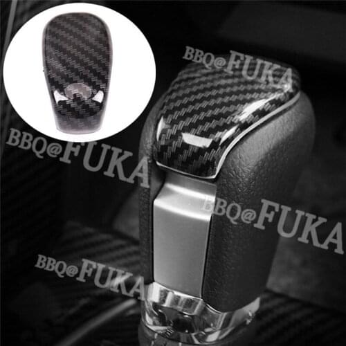 Carbon Fiber Style ABS Car Gear Shift Collars Lever Knob Cover Trim Fit for Honda 10th Accord 2018 Car Accessories Styling