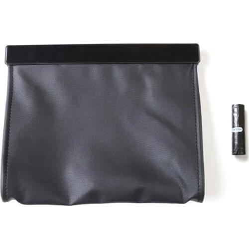 Smart LED Car Trash Can Garbage Bag for Tesla Model 3 Model Y, Seat Back Hanging Storage Box with Disposable Garbage Bag