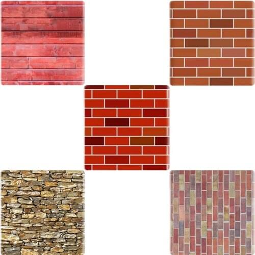 TAFREE Vintage Brick Textured Pattern 12mm/25 mm Square Shape DIY Glass Cabochon Jewelry Finding Cameo Settings TX299