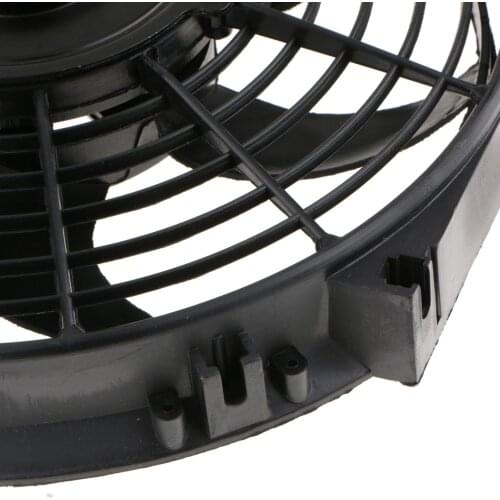 Universal 10" 12V 80W Black Push / Pull Fan Electric Radiator Cooling Fan