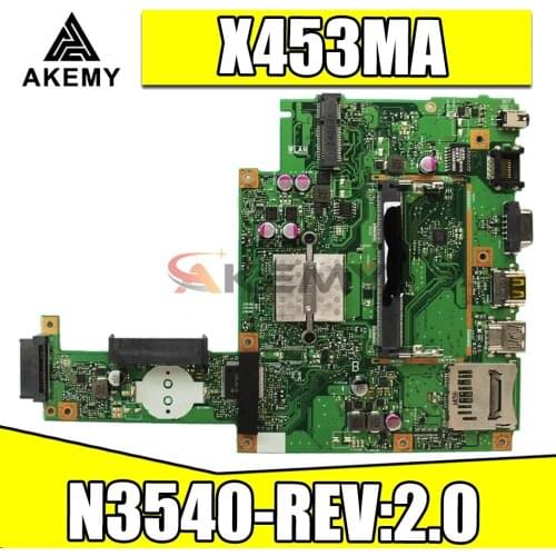 X453MA Motherboard For ASUS X453M X403MA F453MA Laptop Motherboard N3540-REV:2.0 Mainboard Integrated Test