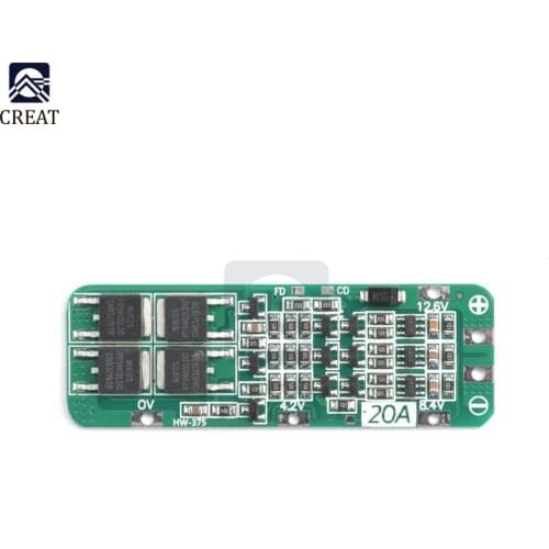 3S 12.6V 20A Li-ion Lithium Battery 18650 Charger PCB BMS Module Overcharge Overcurrent Short Circuit Protection Board