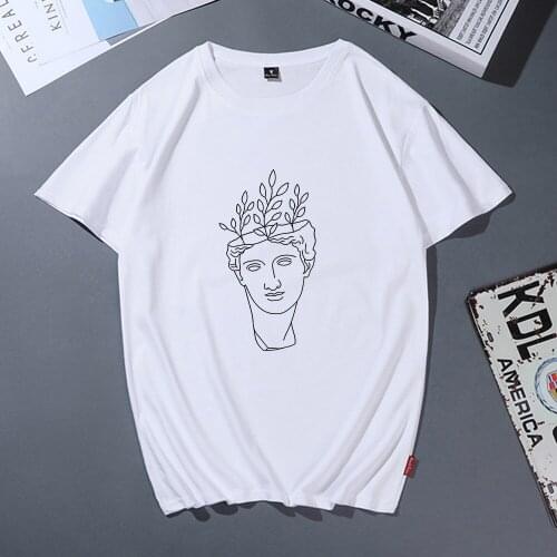 Womens Sexy Classic Art T-shirt Short Sleeve Gothic Harajuku Vintage Aesthetic Tee Plus Size Cotton T Shirt Clothes David Shirt