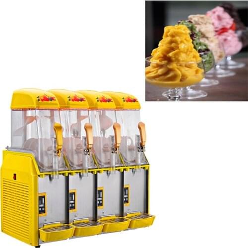 110V 220V Commercial Snow Melting Machine Cold Drink Machine Large Capacity Four Tanks Snow Mud Machine For Sale