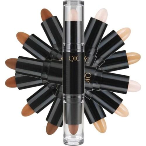 3Colors Double Headed High Light Contour Bronzer Shimmer Stick Trimming Shadow Waterproof Long Lasting Nature Shadow Stick TSLM1