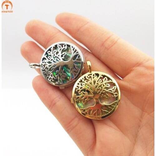 3Pcs Natural Sea Shell Pendant Hollow Tree Exquisite Abalone Shell Beach Gold Silver Pendants For Women Shell Necklace Jewelry