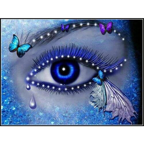 5D Diamond Painting Full Round Embroidery Picture Mosaic "Eye" Rhinestone Accessories Cross Stitch Kits Craft Home Decor