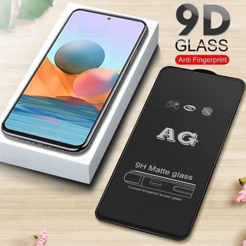 9D Full Glue Matte Tempered Glass For Xiaomi Redmi Note 10 Pro 4G Note10 10s 10T 5G Redmy Not Nota 10Pro Frosted Protective Film