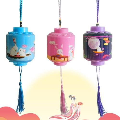 Chang'e Jade Rabbit Shape Portable Luminous Lanterns Mid-Autumn Decor Kids Gift