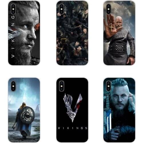 For Samsung A10 A30 A40 A50 A60 A70 Galaxy S2 Note 2 3 Grand Core Prime Ragnar Lothbrok Vikings Bling Accessories Phone Bag Case