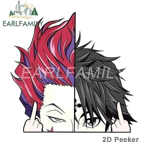 EARLFAMILY 13cm x 12.3cm for HUNTER x HUNTER Hisoka Anime Car Stickers Campervan Decal Vinyl Car Wrap Motorcycle Sticker