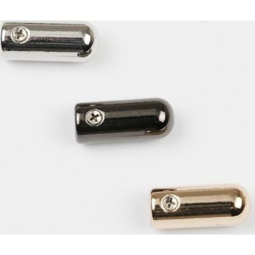 Alloy round head shape cord stopper rope ends with screw lid lock Toggle cord end for Clothes Bag Sportswear Shoelace Rope Parts