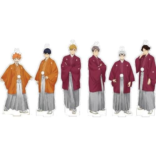 Haikyuu!! Autumn Clothes Acrylic Stand Figure Model Decor Anime Cosplay Oikawa Tooru Kozume Kenma Kuroo Tetsurou Hinata Shoyo