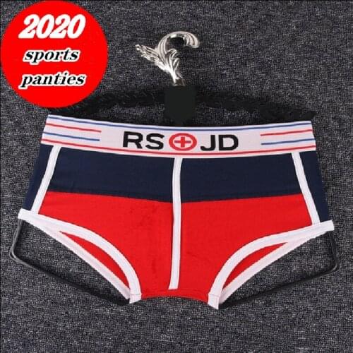 Neutral underwear pure cotton wide side splicing boxer shorts sport fashion comfortable breathable cool boxer shorts