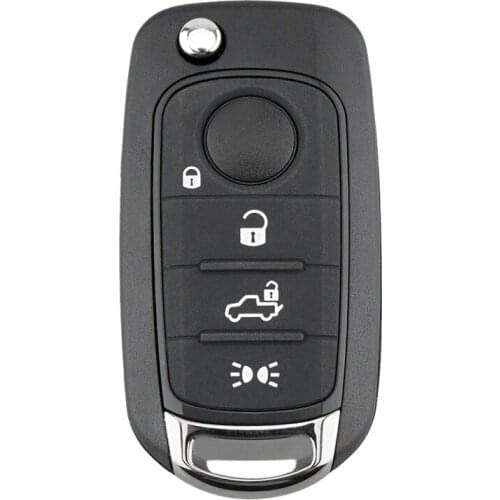 Car Smart Remote Key 4 Button 433MHz Fit for Fiat 500X Egea Tipo 2016-2018 4Achip